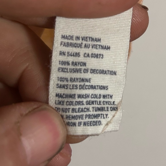 American Eagle boho short sleeve blouse peachy Med - Picture 3 of 5